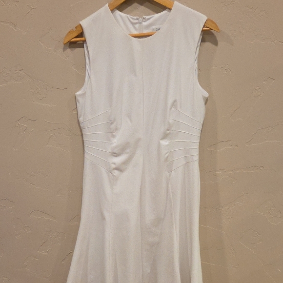 Calvin Klein Dresses & Skirts - Calvin Klein White Sleeveless Dress Classic Style Size 6